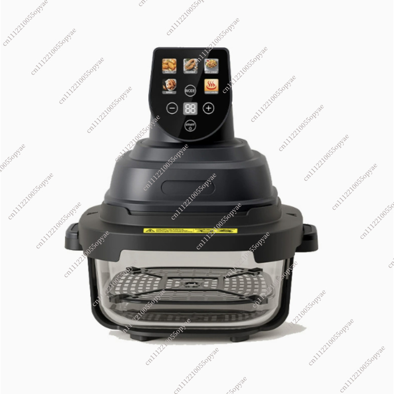 Air Fryer - Çift Sepetli Camlı Air Fryer Görünür