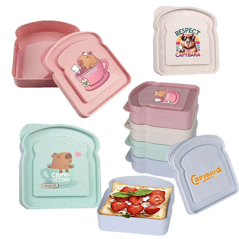 Microwave Oven - Capybara Sandviç Gıda Saklama Kutusu Konteyner