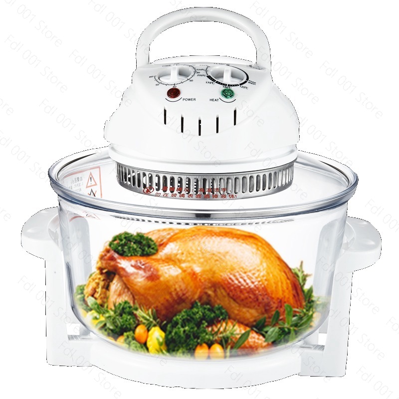 Air Fryer - Camlı hava fritözü Işık dalgası fırını