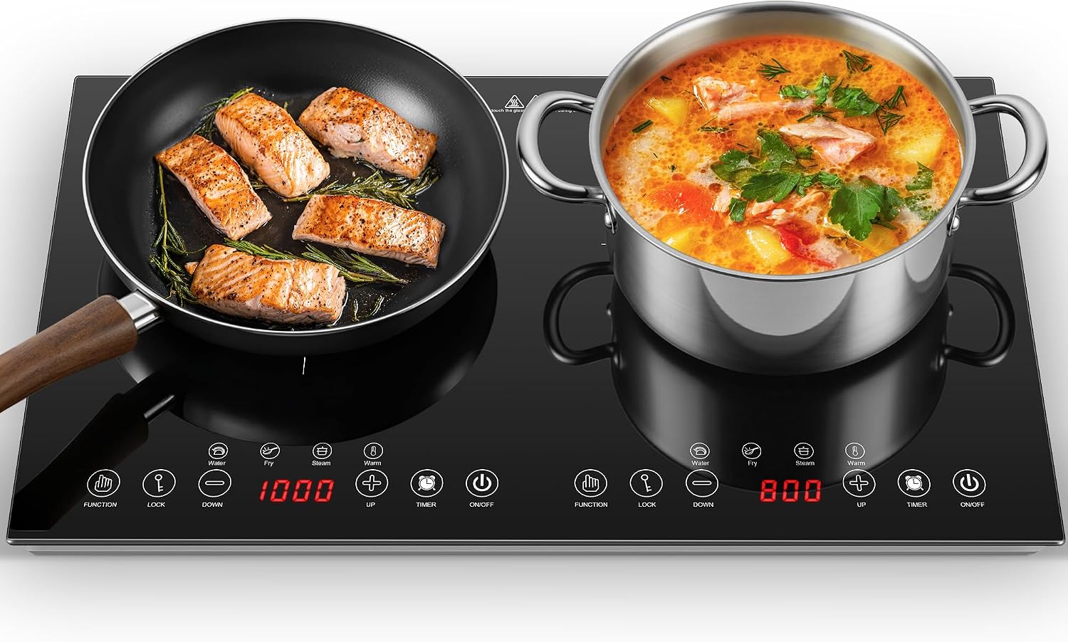 Induction Cooktop Portable - Taşınabilir İndüksiyonlu Ocak 2 Gözlü -