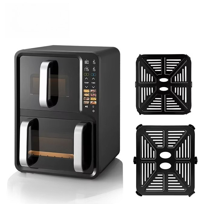 Air Fryer - 12 Litrelik Çift Hazneli Hava Fırını,