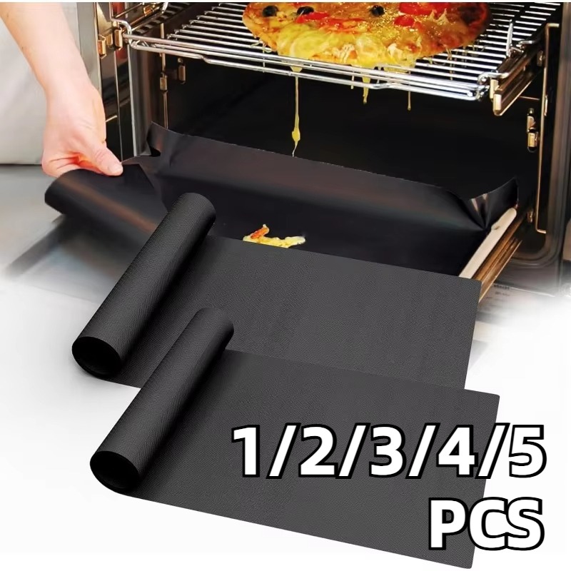 Microwave Oven - 1/2/3/4/5 adet siyah barbekü ızgara matı