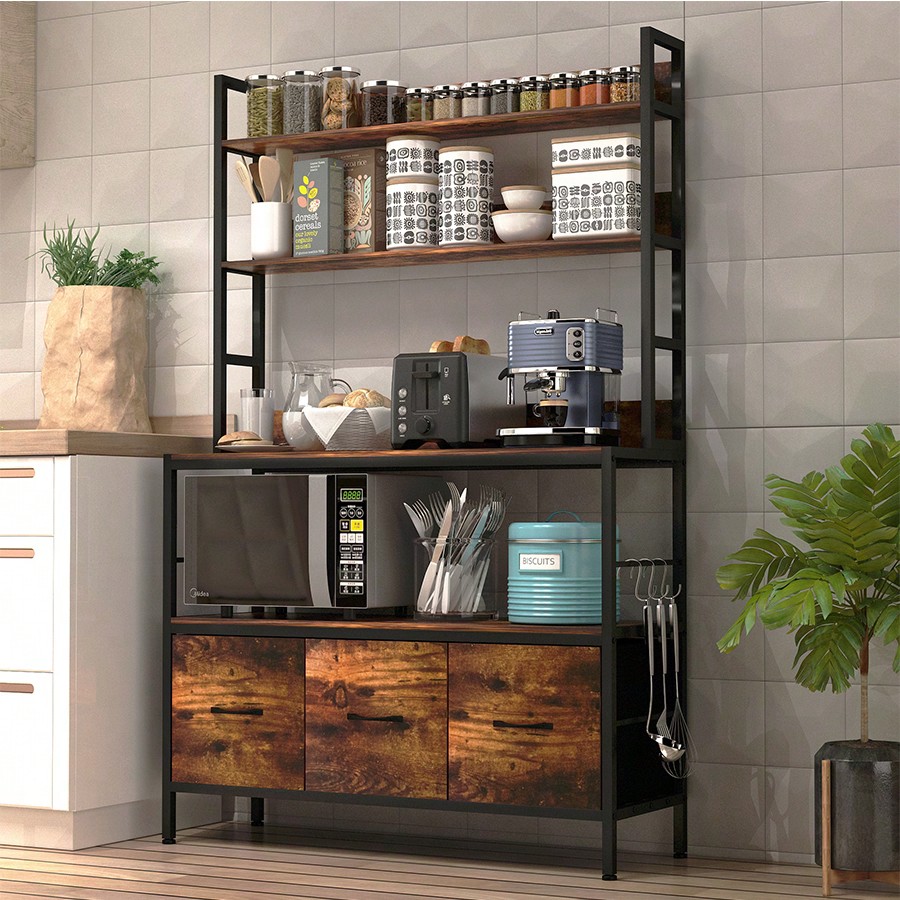 3 Sepetli Mutfak Rafı, 5 Katlı - Microwave Oven incelemesi ve fiyatı