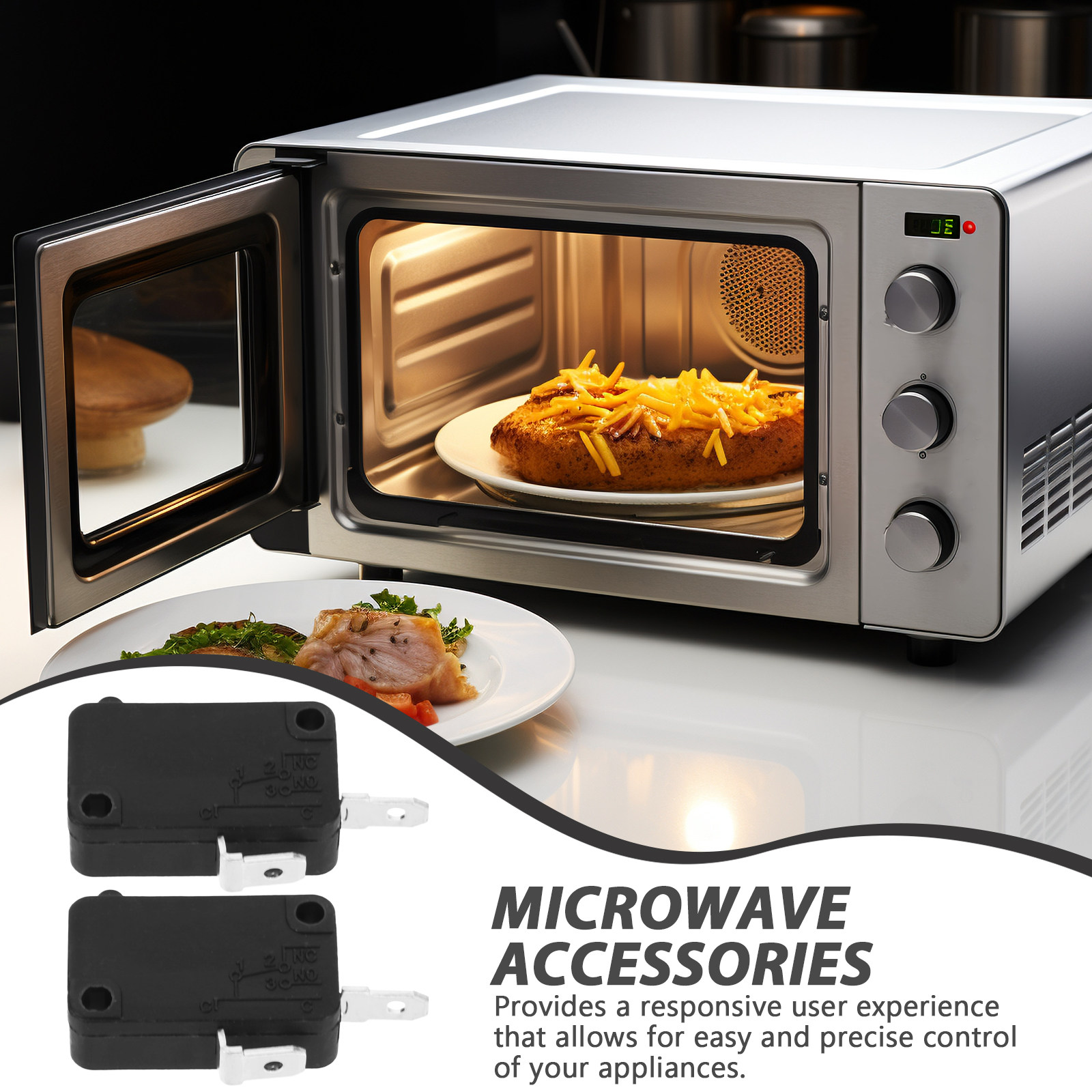 2 Adet Mikro Anahtar, 2 Pinli, - Microwave Oven incelemesi ve fiyatı