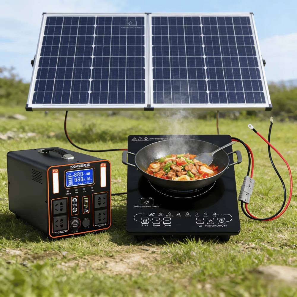 24V/48V Güneş Enerjili DC İndü - Induction Cooktop Portable incelemesi ve fiyatı
