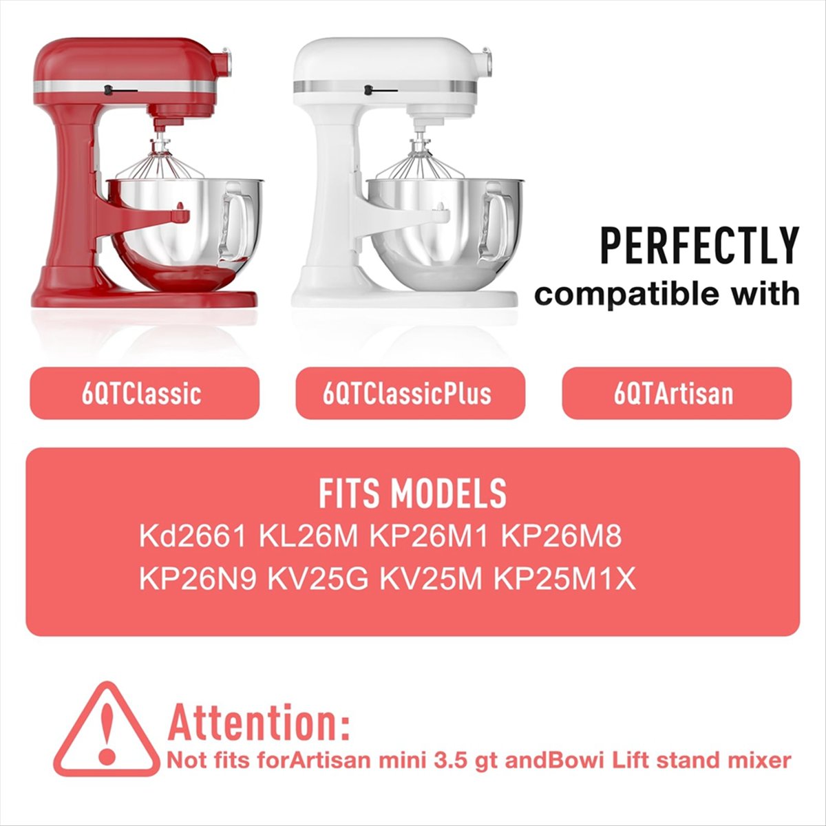 Stand Mikserler İçin 6QT Pasla - Stand Mixer incelemesi ve fiyatı