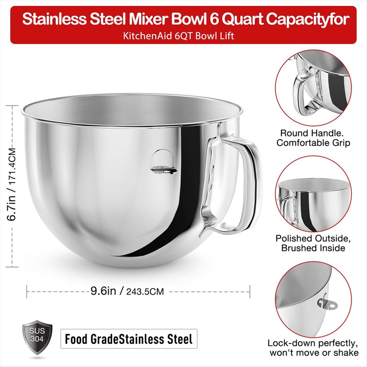Stand Mikserler İçin 6QT Pasla - Stand Mixer incelemesi ve fiyatı