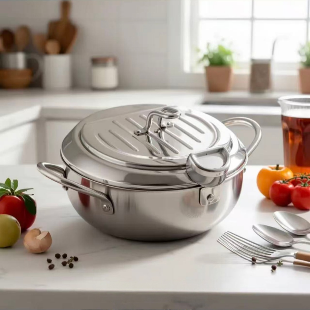 Paslanmaz Çelik Kapaklı Tava,  - Induction Cooker incelemesi ve fiyatı