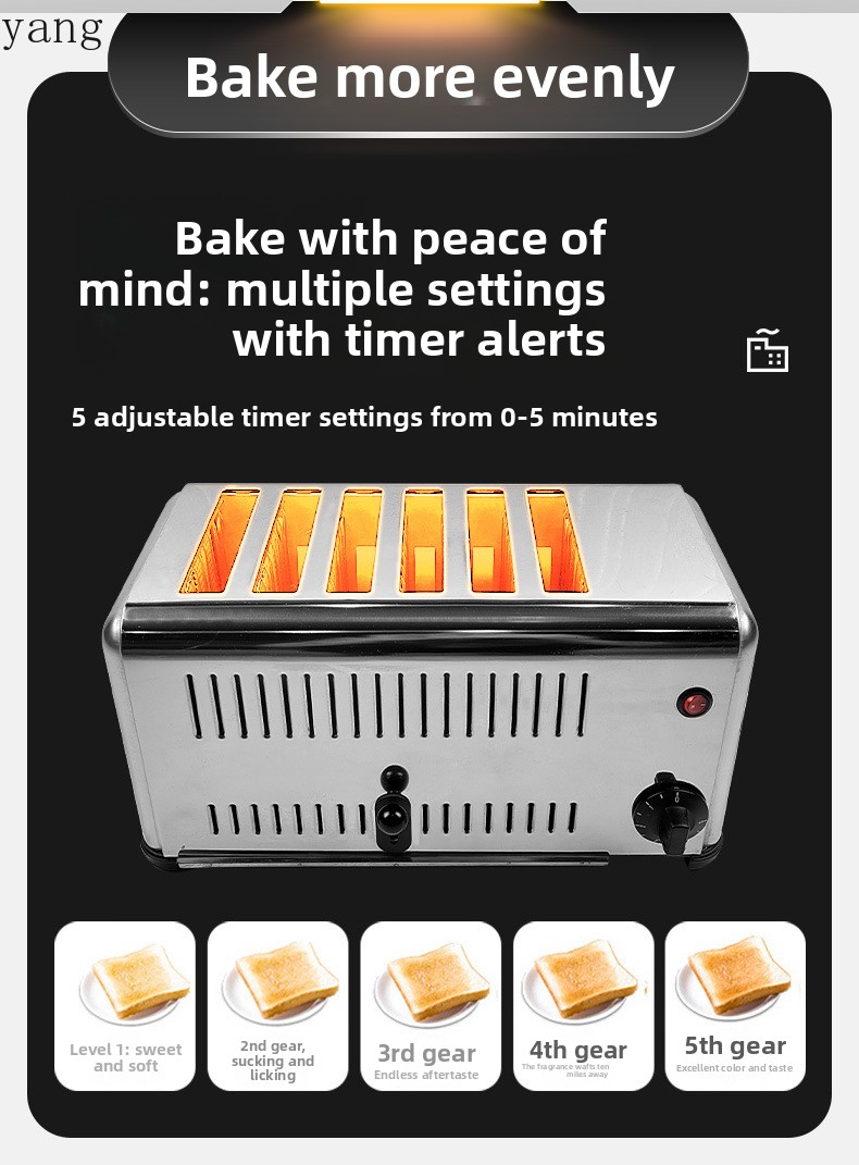 YJQ ticari dört bölmeli tost m - Toaster incelemesi ve fiyatı
